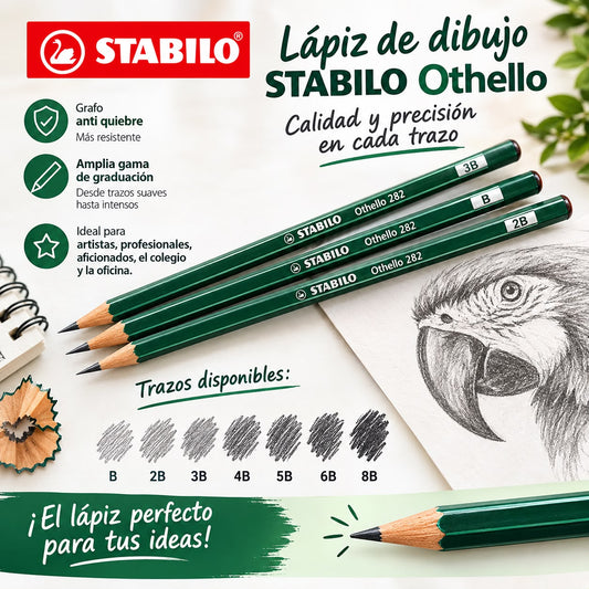 Lapiz de grado Stabilo Othello
