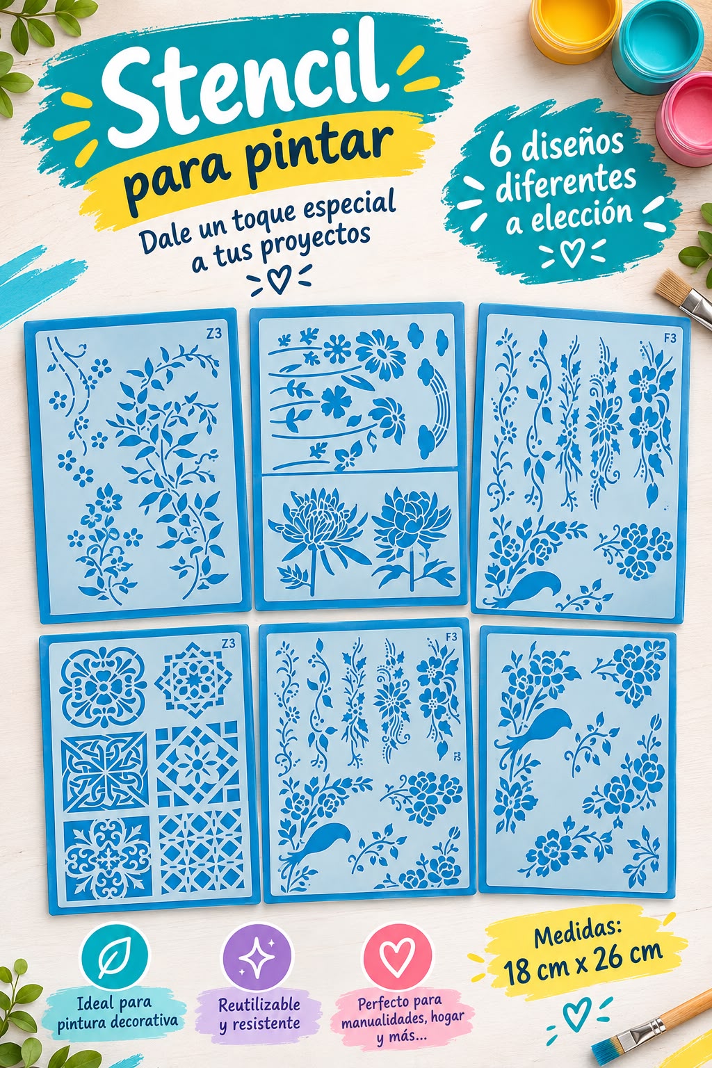 Stencil de Diferentes Diseños
