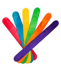 Bajalenguas en madera de colores x 25