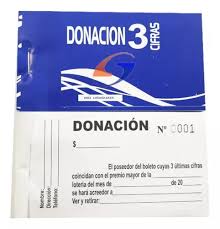Libreta de 100 números Bono Donación 3 cifras