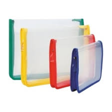 Carpeta pvc transparente con cierre B5