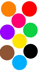 Cartulinas Circulares de Colores