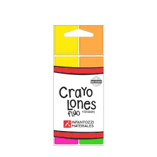 Crayolones Infantozzi Flúo x 4