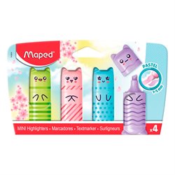 Destacador Maped Mini Pocket Pastel 4 colores