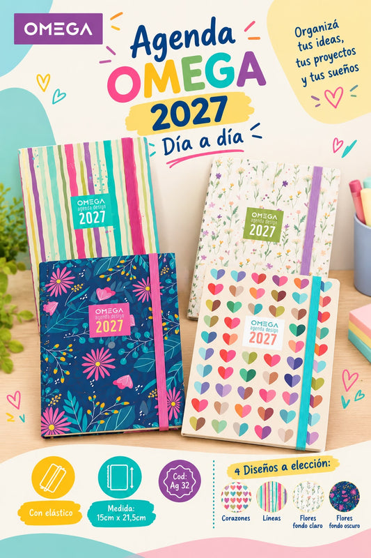 Agenda Omega A5 Día a Día