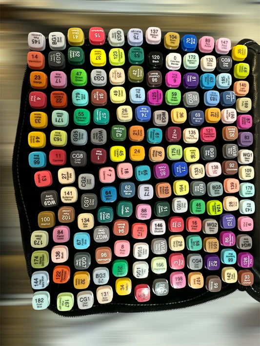 Marcadores Doble Punta x 168 Colores