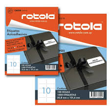 Etiquetas Rotola A4 caja x 100 unidades