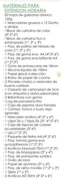Lista de Materiales Completa para el Colegio Giratierra, Extensiòn Horaria 1º,2º y 3º Año.