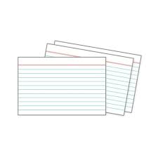 Fichas Biblioteca 12,5cm x 8cm paquete x 25