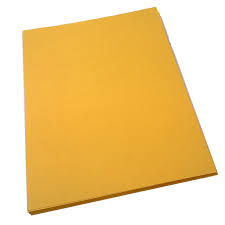 Hojas de dibujo garbanzo amarillo kraft paquete x 250 hojas