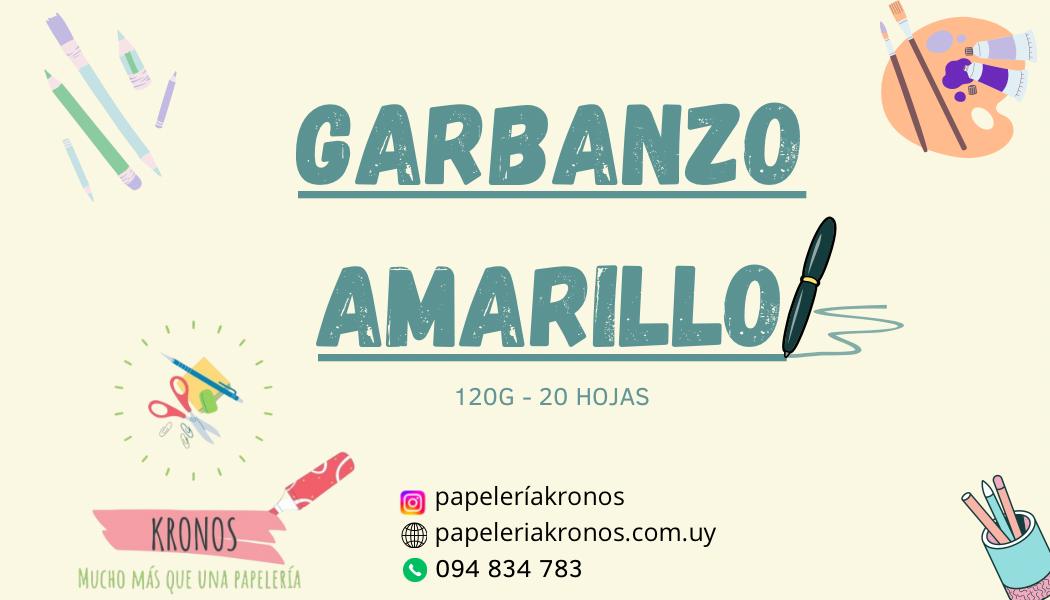 Hojas de dibujo amarillas (garbanzo) 120g, x 25