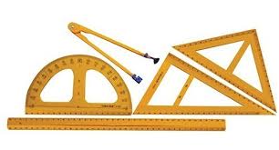 Juego de Geometría Plástico para Pizarrón