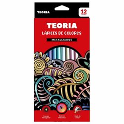 Lápices de colores Teoria+ Metalizados x 12
