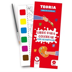 Libro Teoría con Acuarelas y Pincel