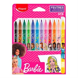 Marcadores Maped Barbie Finos x 12