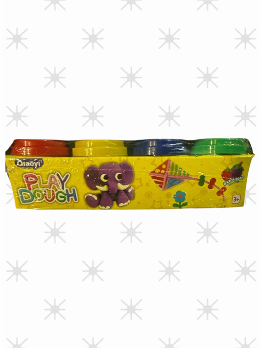 Masa de Modelar 4 Colores en Tarritos con Moldes