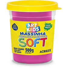 Masa de Modelar Acrilex Colores Fluo 500g