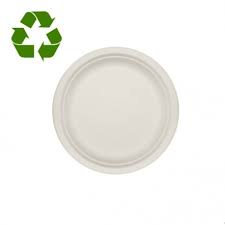 Platos Compostables 9" (23cm) de diámetro, paq x 5