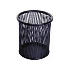Porta lápices de metal calado negro