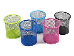 Porta Lápices de Metal Calado de Colores