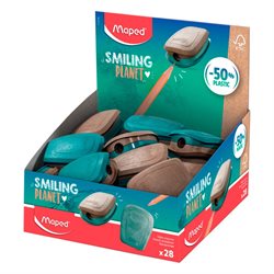 Sacapuntas Maped Smiling Planet con depósito