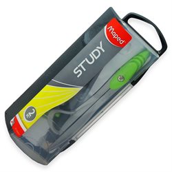 Compás Maped Study con abrazadera o grafo de 2mm.