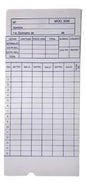 Tarjetas de Horario o Reloj x 25